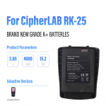 CipherLab RK25 RK26 Battery Replacement BA-0124A0 BA-0126A0 3.8V Li-ion Scanner Battery | OEM PDA Battery Supplier - Image 4
