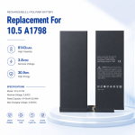 Replacement Battery for Apple iPad Pro 10.5 A1798 Li-ion Tablet Battery | OEM Rechargeable Battery Supplier - Image 4