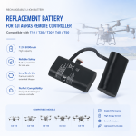 DJI Agras Remote Controller Battery Replacement 7.2V 5000mAh for T10 T20 T30 T40 T50 | Rechargeable Li-ion Battery Supplier - Image 3