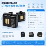 Wholesale Portable Printer Batteries Compatible with Zebra Models QLN220, QLN320, ZQ510 and ZQ520 2600mAh