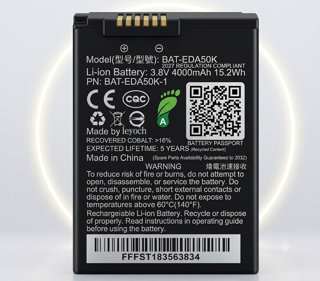 3.8v 4000mah pda replacement battery for honeywell scanpal eda50k barcode scanner