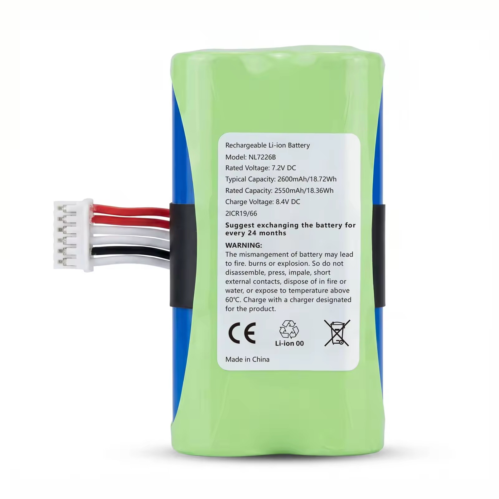 nl7226b 7.2v 2600mah replacement battery for newland n950s pos terminal(ld18650a) nl7226b 7.2v 2600mah replacement battery for newland n950s pos terminal(ld18650a)