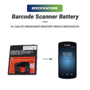 3000mAh lithium pack BT-000424-00 direct replacement for Zebra EC50 EC55 enterprise PDA