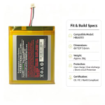 1. Label detail of HBL6310 spare battery for Urovo I6310B I6310C I6310M7 barcode scanner